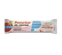 Barres de nutrition PowerBar 40% Protein+ Crisps Strawberry White Chocolate Rose 40 g