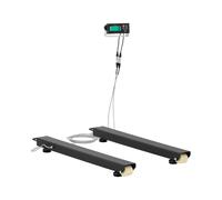 Steinberg Systems Lot de 2 barres de pesée numériques - 5000 kg/1 kg - 100 x 10 cm - Mode de pesée pour animaux - Arrêt automatique LCD avec rétroéclairage - Balance industrielle