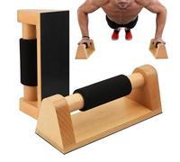 Barres de Pompes en Bois,2 Pièces Antidérapantes pour Renforcement Musculaire,Poignées Réutilisables en Bois - pour Femme Athlète Amateur de Sport Maison Gym Voyage Entraînement au Sol