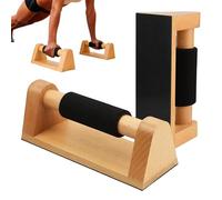 Barres De Pompes En Bois - Parallettes En Bois Massif 2 Pièces | Équipement De Musculation Antidérapant Pour Les Appuis-mains Et La Callisthénie | Station D'entraînement Portable Au Sol | Pour Hommes