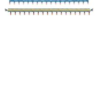 Barres de pontage pour système SanVis 18 modules - HAGER - KBS763G