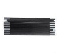 Barres de poteau de tente de camping, tige de support de tente, kit de cadres d'auvent en fibre de verre, support fiable, assemblage rapide, convient pour différentes tentes (4,9 m)