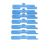 Barres de réglage pour table de défonceuse Mtlavishness, bloc de mesure pour -bois, blocs de réglage en acier allié pour menuisier, construction, bricolage