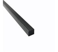 Barres de renfort noires for projets structurels, 4 pièces, tiges carrées solides en fibre de carbone de 500 mm(2x2x500mm)