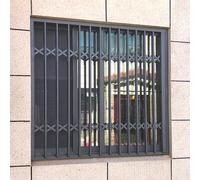 Barres de sécurité métalliques Pliables et verrouillables pour fenêtres - Protection Anti-effraction Durable pour Maisons, abris de Jardin et sous-sols | Sécurité renforcée et Installation f