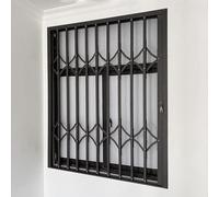 Barres de sécurité pliables en métal avec serrure, protection coulissante réglable pour une meilleure sécurité de la maison, protection antivol pour sous-sol, balcon, abri de jardin