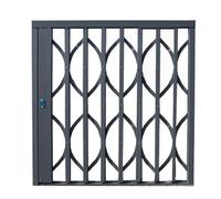 Barres de sécurité Pliables Grises pour fenêtres, Largeur 80, 90 ou 100 cm, Protection Anti-effraction avec verrou, pour la sécurité des Enfants et des Animaux domestiques (70 x 90 cm).