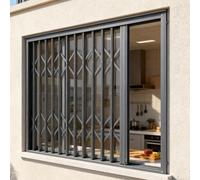 Barres de sécurité pliables personnalisables - Protection antivol pour glisser, sans danger pour les enfants et les animaux domestiques, design facile à installer pour une meilleure sécurité et