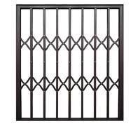 Barres de sécurité pliables pour fenêtre intérieure, portail coulissant en alliage d'aluminium robuste pour la sécurité de la maison et la protection des enfants