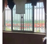 Barres de sécurité Pliables pour fenêtres, grilles Anti-effraction rétractables Robustes, Protection de fenêtre verrouillable sur Mesure, Barre de Verrouillage pour Porte coulissante