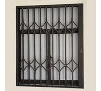 Barres de sécurité Pliables Robustes pour fenêtres, Grille en Aluminium Anti-Coupure, Conception Pliable Anti-effraction pour la sécurité des Enfants, Protection pour fenêtres coulissantes h