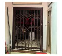 Barres de sécurité Pliantes en Acier Inoxydable H 100 110 120 130 140 150, Couleur café - Barres Anti-effraction réglables pour la sécurité intérieure des écoles, immeubles de Bureaux et mag