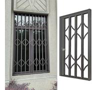 Barres de sécurité pour fenêtres de sous-sol et abri de jardin pliables pour fenêtre et porte - Protection anti-vol Ra et garde-corps