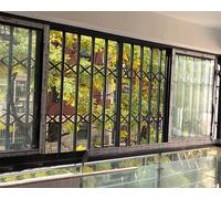 Barres de sécurité rétractables pour fenêtre, avec serrure, pour balcon, cave, garage, grille de fenêtre extensible, pliable, anti-effraction