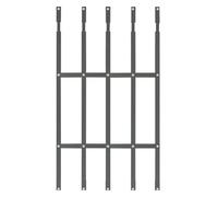 Barres De Sécurité Robustes pour Fenêtres, Protection des Fenêtres Commerciales Contre Les Cambrioleurs, Barricade De Fenêtres Réglables De 31,5 Po à 59 Po, pour Grenier, H-51.2-55in, W-70cm