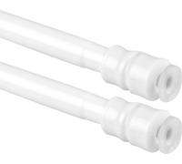 Barres de serrage avec technique de vissage, pack de 2, blanc 80-120 cm