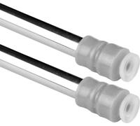 Barres de serrage avec technique de vissage, pack de 2, chrome - brillant 80-120 cm