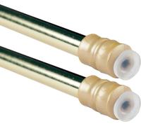 Barres de serrage avec technique de vissage, pack de 2, or - brillant 60-90 cm