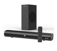 Barres de son pour TV avec caisson de basses 2.1 CH 120 W pour TV, pour PC, jeux, système de son surround TV, haut-parleurs de barre de son, home cinéma avec Bluetooth, HDMI, AUX, USB, connexion opt