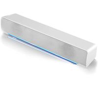 Barres De Son, Usb Enceintes Soundbar Filaire Portable Avec Entrée 3,5 Mm Home Cinéma Bass Surround Music Player Soundbar Haut-Parleur Pour Pc, Tablette, Smartphones, Mp4, Mp3, Etc.(Blanc)[Z1441]