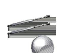 Barres de soutien pour capot de voiture Mitsubishi pour Lancer EX 2010 2011 2012 2013 2014 2015 2016 (noir) (argent)