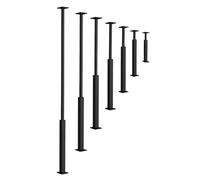 Barres de support d'escalier en métal durable, barre d'appui de sécurité pour escaliers, séparateur de pièce, garde-corps de 135 cm - Style 4