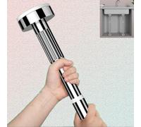 Barres de Support pour perceuse, Pieds d'évier réglables sous Plan, Barre de Support télescopique en Acier Inoxydable, Supports d'évier à Main sans perçage, Tringle à Rideau pour Cuisine et
