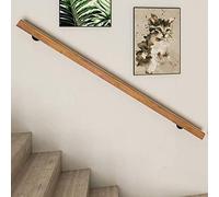 Barres de support rustiques rondes en bois antidérapantes pour loft, puériculture ou couloir - Disponible en 1/1,5/2,5/3,5/4,5 m (3,6 m)