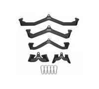 Barres de Tirage Musculation Lot de 5 Accessoires pour Machine à Poulie en Acier Massif et Caoutchouc