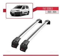 Barres De Toit - Ace-2 - Fiat Doblo 2023-2024 - Aluminium - Gris - Charge Utile 300 Kg