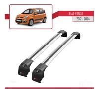 Barres de toit - ACE-2 - Fiat PANDA 2012-2024 - Aluminium - Gris - Charge utile < 300 kg