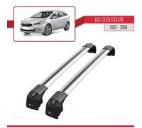 Barres De Toit - Ace-2 - Kia Ceed (Jd) Sw 2012-2018 - Aluminium - Gris - Charge 300 Kg