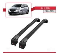Barres De Toit - Ace-2 - Kia Sedona 2015-2023 - Aluminium - Noir - Charge Utile 300 Kg