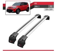 Barres de toit - ACE-2 - Kia Soul (PS) 2014-2019 - Aluminium - Gris - Charge < 300 kg