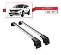 Barres de Toit ACE-2 Railing Porte-Bagages de voiture pour Kia Sorento MQ4 2021-2024 - Gris