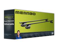 Barres de toit acier pour Chevrolet Silverado Crew Cab Menabo Omega Black NEUF
