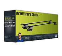 Barres de toit acier pour Nissan Almera Tino type V10 Menabo Omega Black TOP