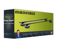 Barres de toit acier pour Opel Astra H Caravan type L35 Menabo Omega Black TOP