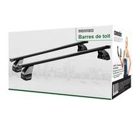 Barres de toit acier pour Toyota Hilux type N1 Menabo Omega Black TOP
