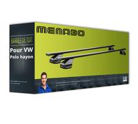 Barres de toit acier pour VW Polo hayon type AW1/BZ1 Menabo Omega Black TOP