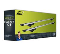Barres de toit aluminium pour Audi Q5 type 8R G3 Clop airflow TOP