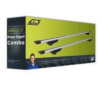 G 3 Barres de toit aluminium pour Opel Combo type K9 Clop airflow TOP