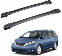 Barres de Toit Aluminium pour Sienna 2011-2020 Voiture Transversale de Galerie Rails Latéraux Surélevés avec Espace Lot de 2