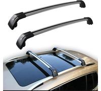Barres de Toit Aluminium pour Volvo XC60 2013-2017 Voiture Transversale de Galerie Rails Latéraux Surélevés avec Espace Lot de 2