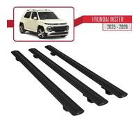 Barres De Toit - Apline - Basic - Aluminium - Noir - 3 Barres - Compatible Hyundai 2025-2026