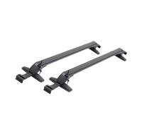 Barres de Toit Barre De Toit Universelle Noire En Aluminium Pour Voiture 2 Pièces Porte-bagages Avec Verrou Rails de Toit(B-Pole 90cm-100cm)