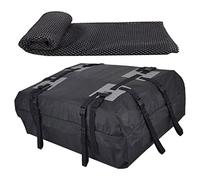 Barres de Toit - Barres de Toit avec capacité de Stockage de 15 Pieds Cubes - Sac de Toit de Voiture Souple et imperméable en Tissu Oxford 600D pour Voyage et Transport de Bagages