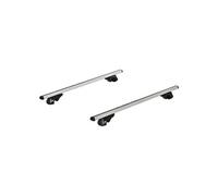 Barres de toit de voiture verrouillables 2 clés fournies dim. 123,5L x 5,5l x 7H cm aluminium noir Noir G