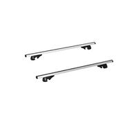 Barres de toit de voiture verrouillables 2 clés fournies dim. 135L x 5,5l x 7H cm aluminium noir Noir G