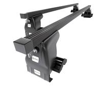 Barres de toit en acier pour VW Volkswagen Polo mk IV 4p (2001-2009) O noir